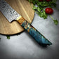 Damascus Japanese Gyuto - Maple Burl Handle
