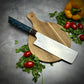 Japanese Nakiri - Live Edge Maple Handle - Forged AEB-L Stainless