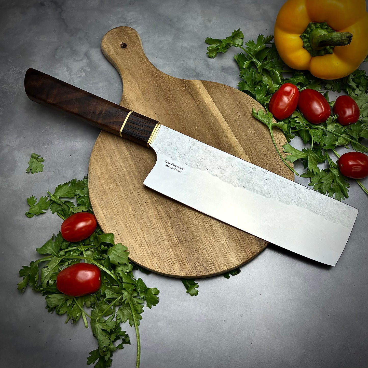 Japanese Nakiri - Wa Handle - Forged AEB-L Stainless