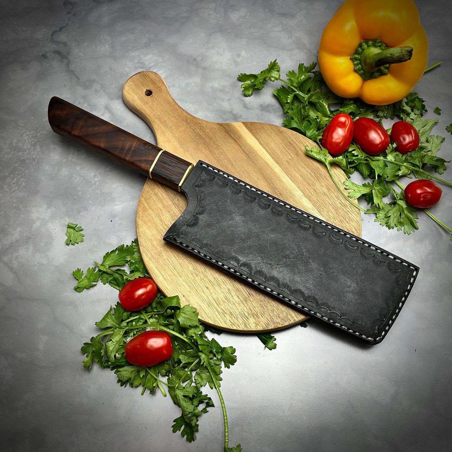 Japanese Nakiri - Wa Handle - Forged AEB-L Stainless