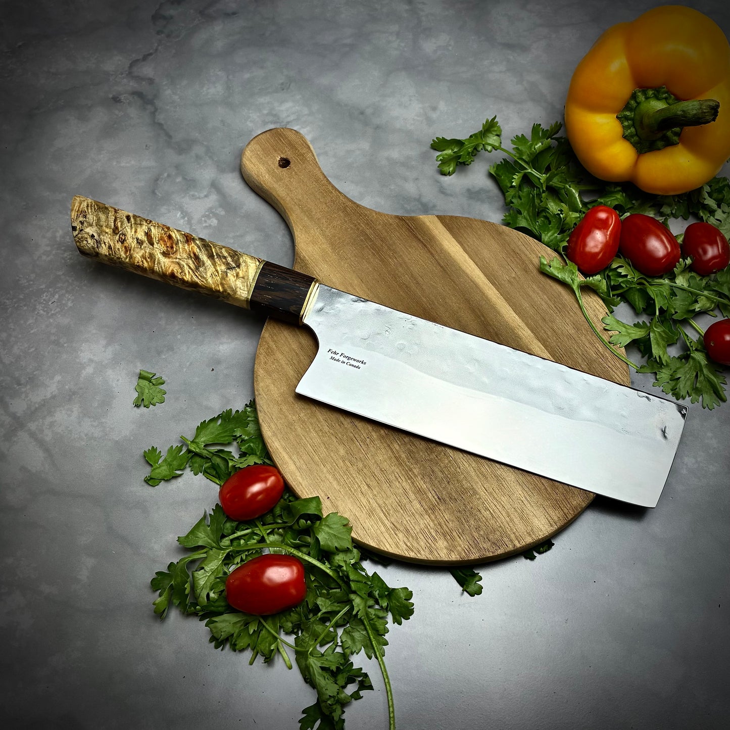 Japanese Nakiri - Wa Handle - Forged AEB-L Stainless