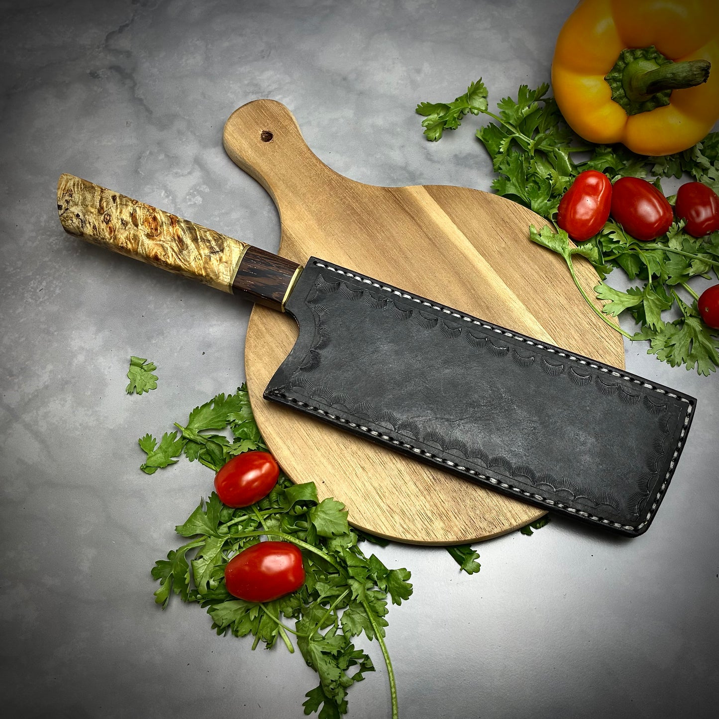 Japanese Nakiri - Wa Handle - Forged AEB-L Stainless