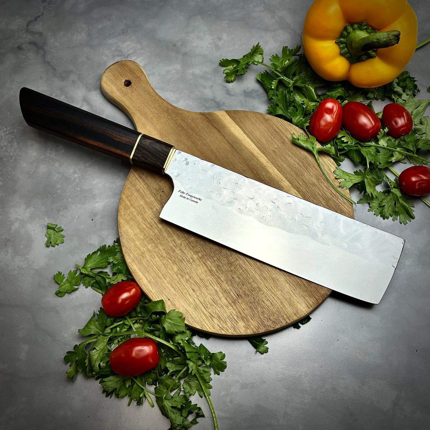 Japanese Nakiri - Wa Handle - Forged AEB-L Stainless