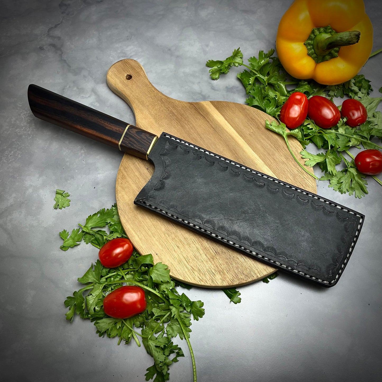 Japanese Nakiri - Wa Handle - Forged AEB-L Stainless
