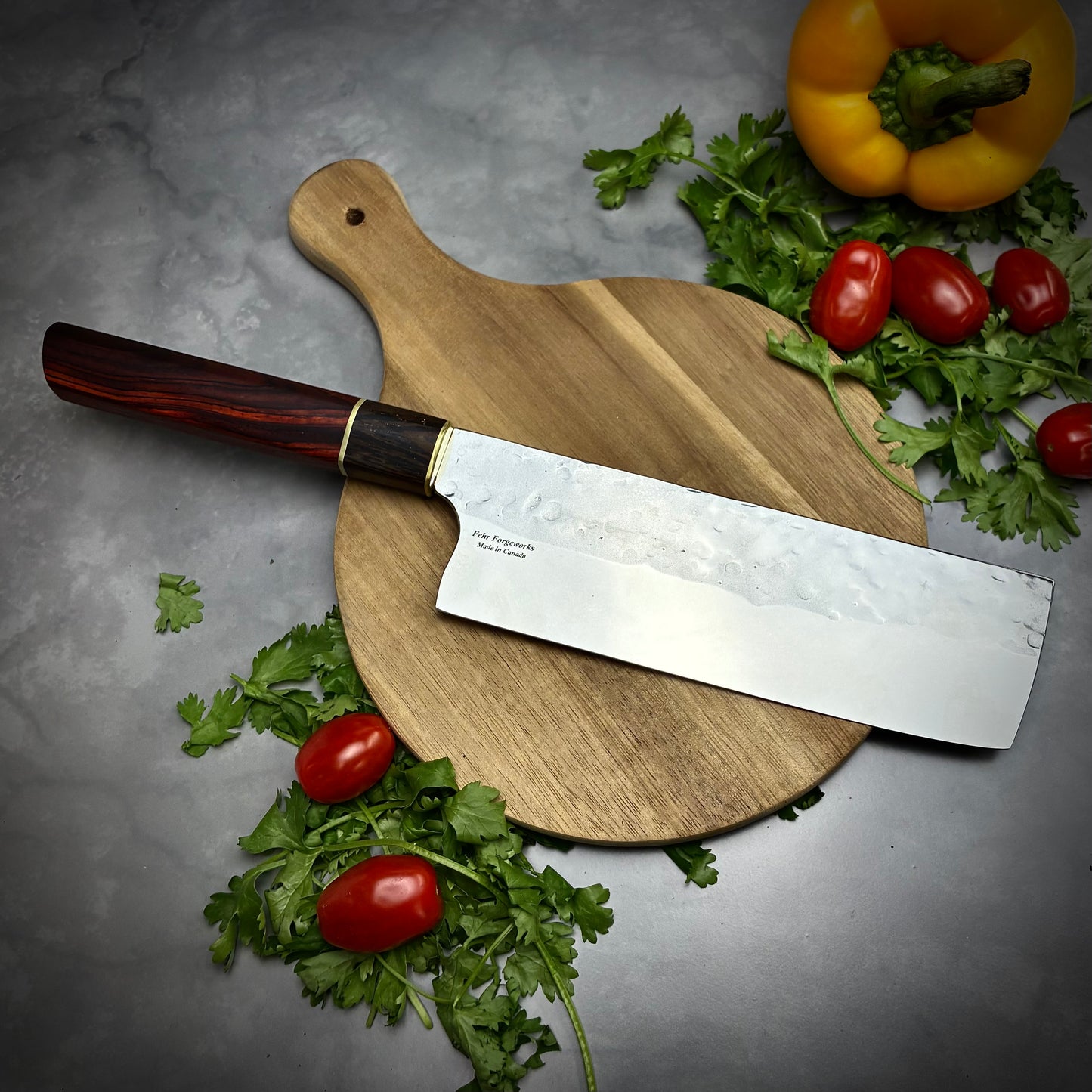 Japanese Nakiri - Wa Handle - Forged AEB-L Stainless