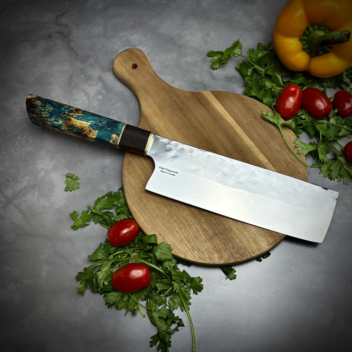 Japanese Nakiri - Wa Handle - Forged AEB-L Stainless