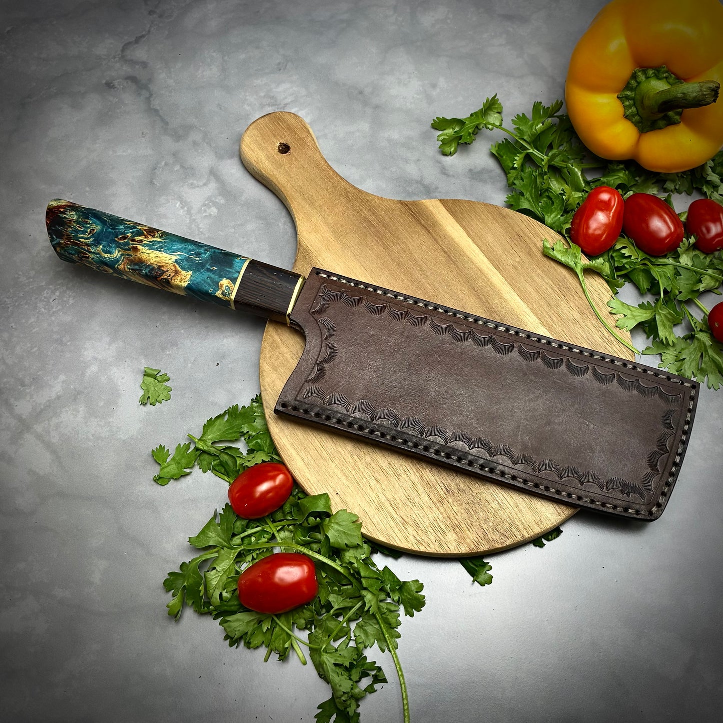 Japanese Nakiri - Wa Handle - Forged AEB-L Stainless