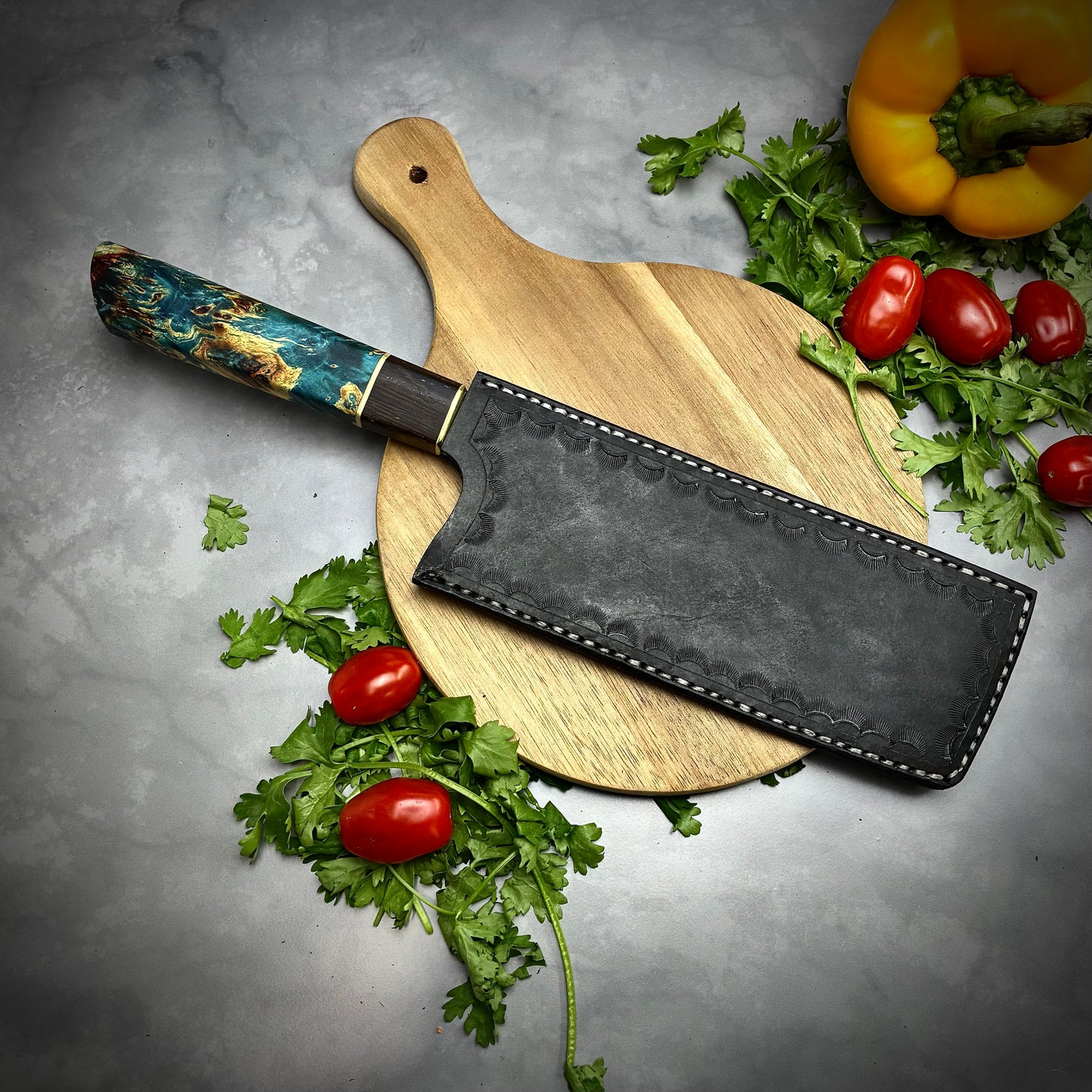 Japanese Nakiri - Wa Handle - Forged AEB-L Stainless