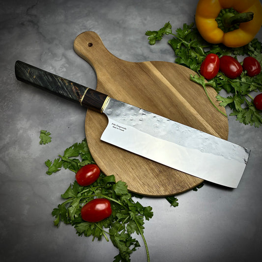 Japanese Nakiri - Wa Handle - Forged AEB-L Stainless