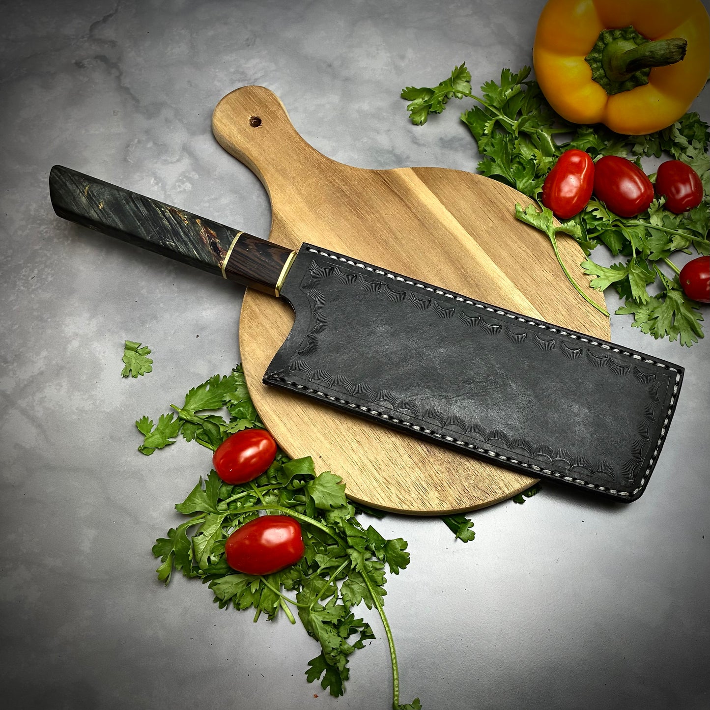 Japanese Nakiri - Wa Handle - Forged AEB-L Stainless