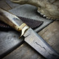 Damascus Hunter Antler Handle