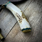 Damascus Hunter Antler Handle