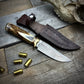 Damascus Hunter Antler Handle
