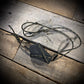 Hand Forged 1095  High Carbon Steel Neck Knife, perfect for Hiking and Bushcraft. Handmade by blacksmith Graeson Fehr In Winnipeg Manitoba Canada. Perfect for hiking, with durable black finish and paracord handle wrap. 