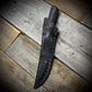 Hand Forged 1095  High Carbon Steel Hunting Knife, handmade in Winnipeg Canada by Blacksmith Graeson Fehr. Kydex or hand tooled leather sheath options.