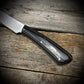 Hand Forged 1095  High Carbon Steel Hunting Knife, handmade in Winnipeg Canada by Blacksmith Graeson Fehr. Kydex or hand tooled leather sheath options.